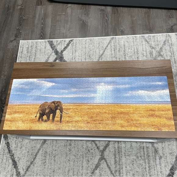 1000 Piece Panorama Puzzle - Elephant - Picture 3 of 3
